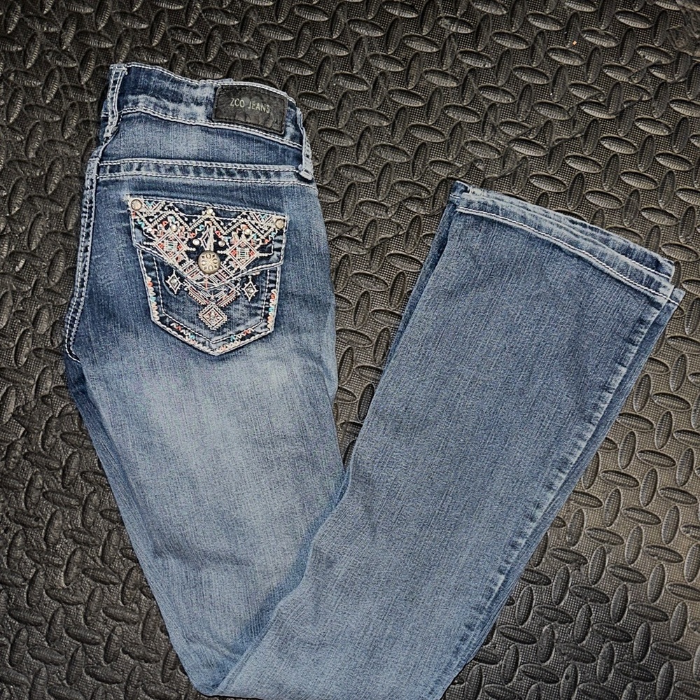 Icon Brand Women's Straight Leg Blue Jeans